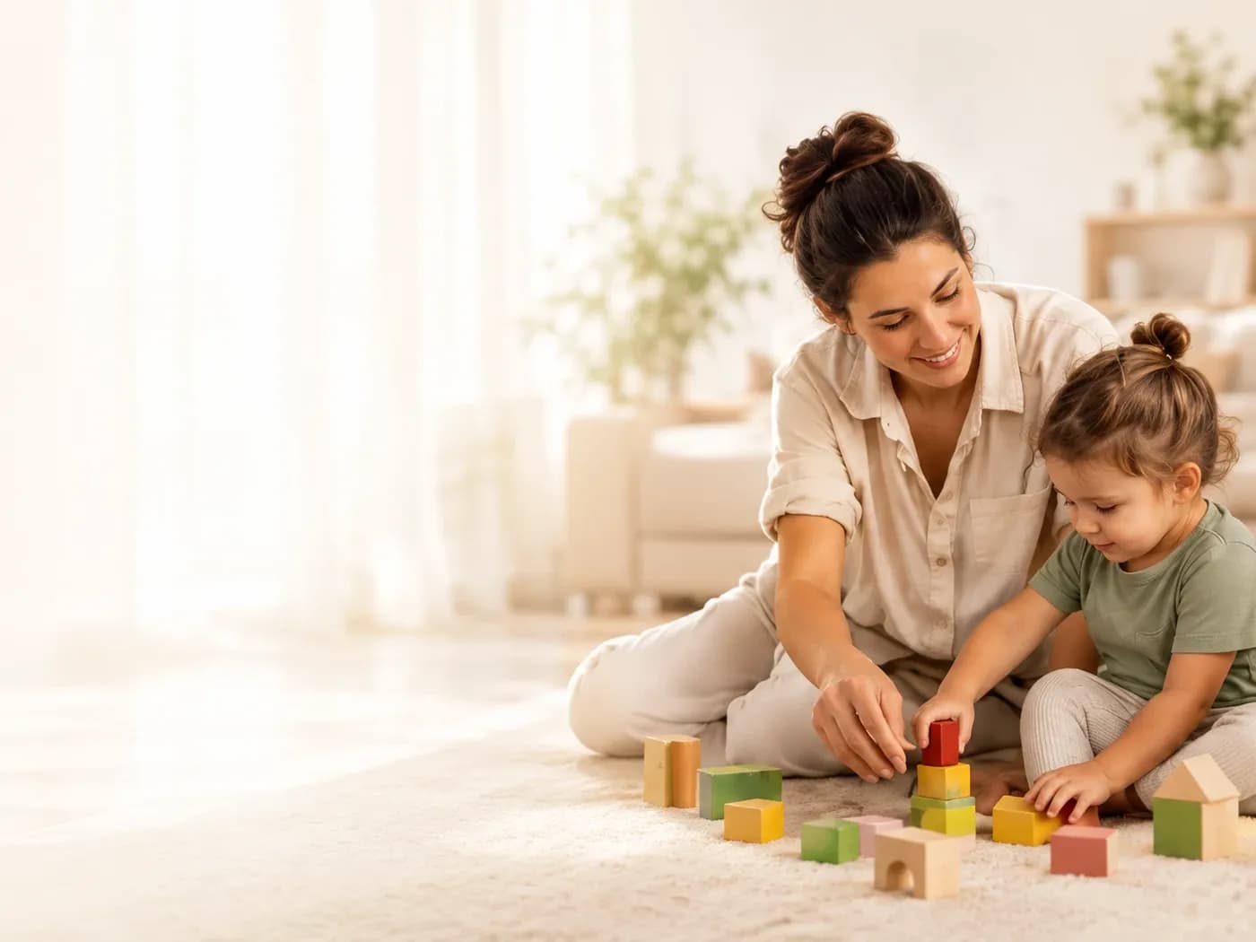 Nounou lisant à un enfant